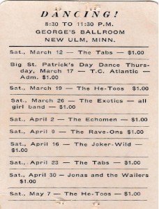 Georges Ballroom Schedule