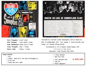 # 9 South 40 LP Release